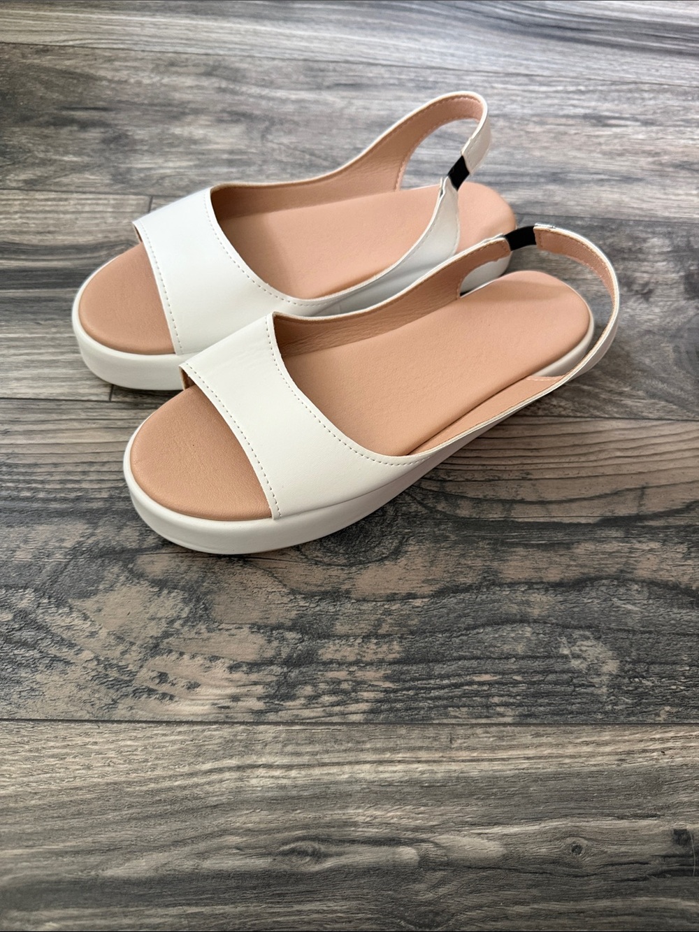 Amazon Women’s White Slingback Platform Sandals